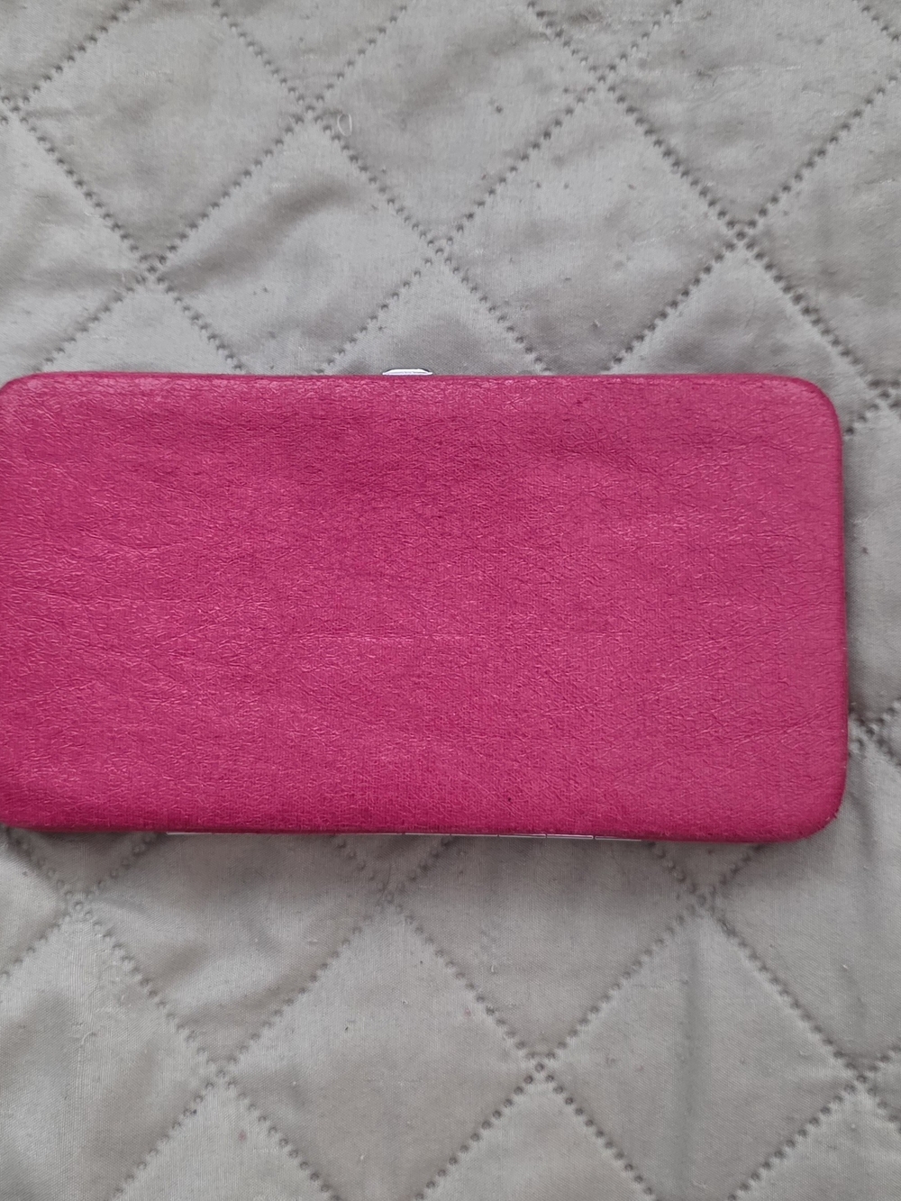 Pink Leather Clucth  Wallet